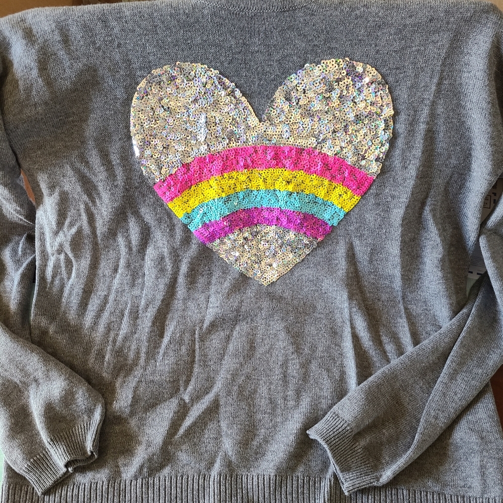 Girls sequined sweater